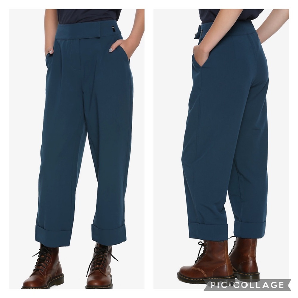 Her Universe Dr. Who Teal High Waist Pants